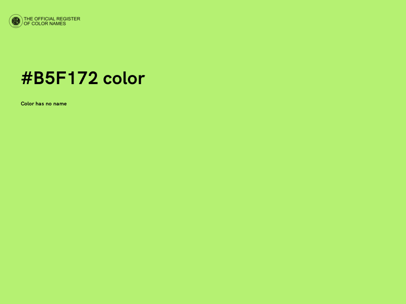 #B5F172 color image