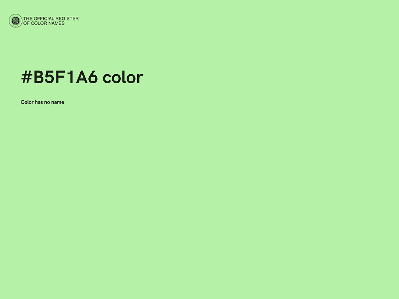 #B5F1A6 color image