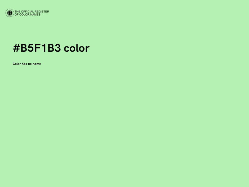 #B5F1B3 color image