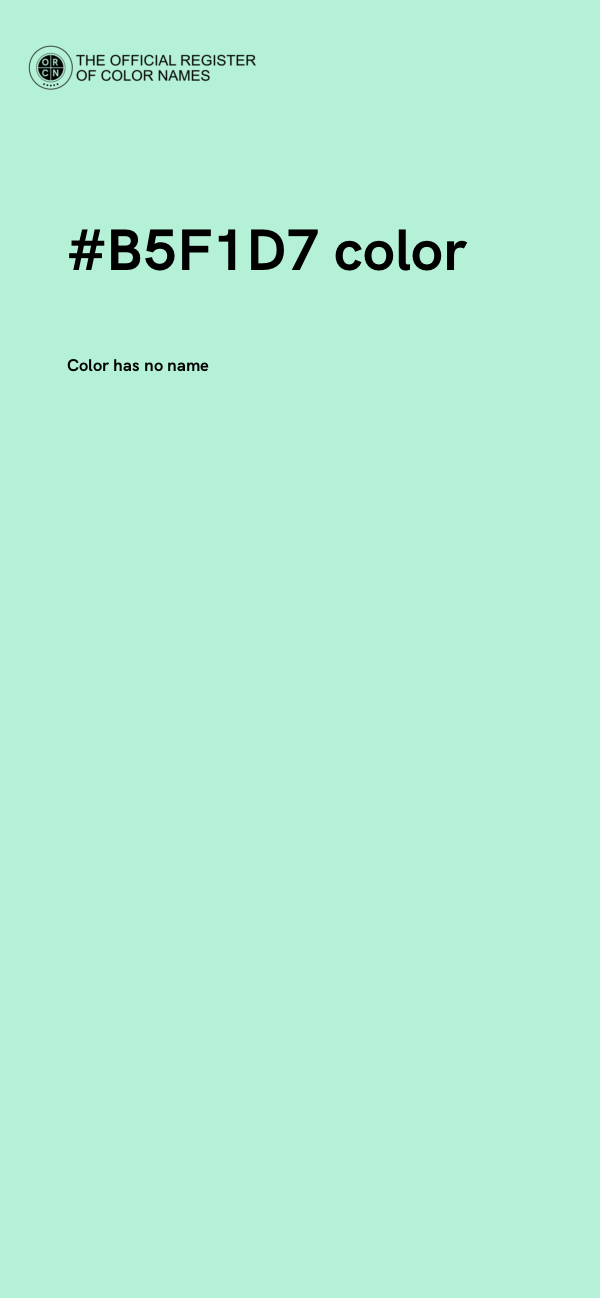 #B5F1D7 color image