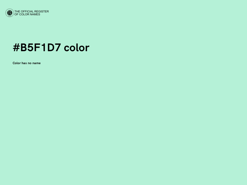 #B5F1D7 color image