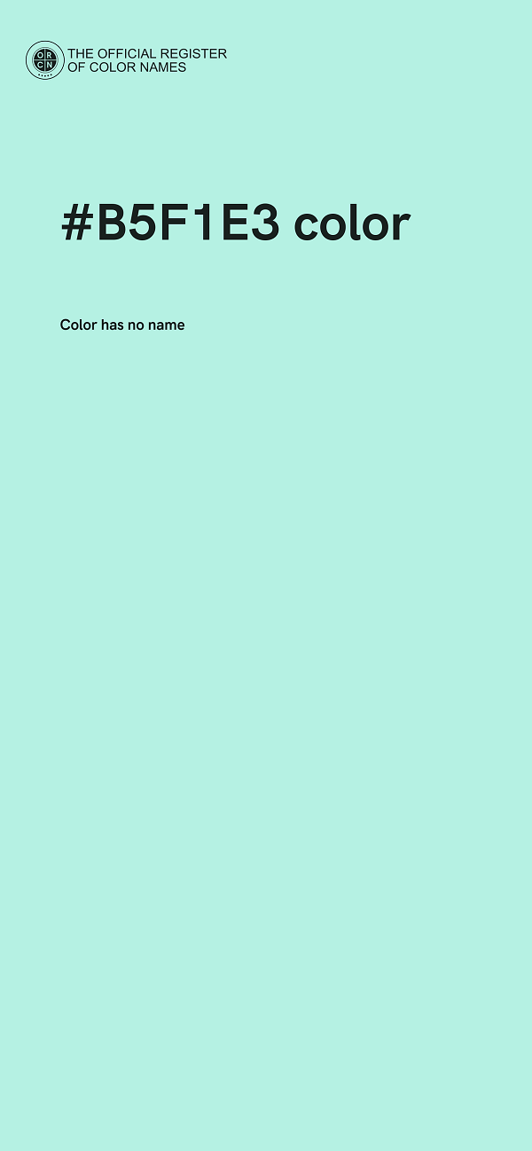 #B5F1E3 color image