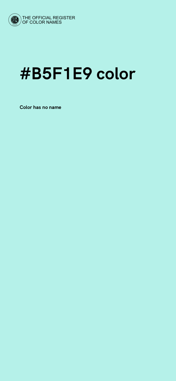 #B5F1E9 color image