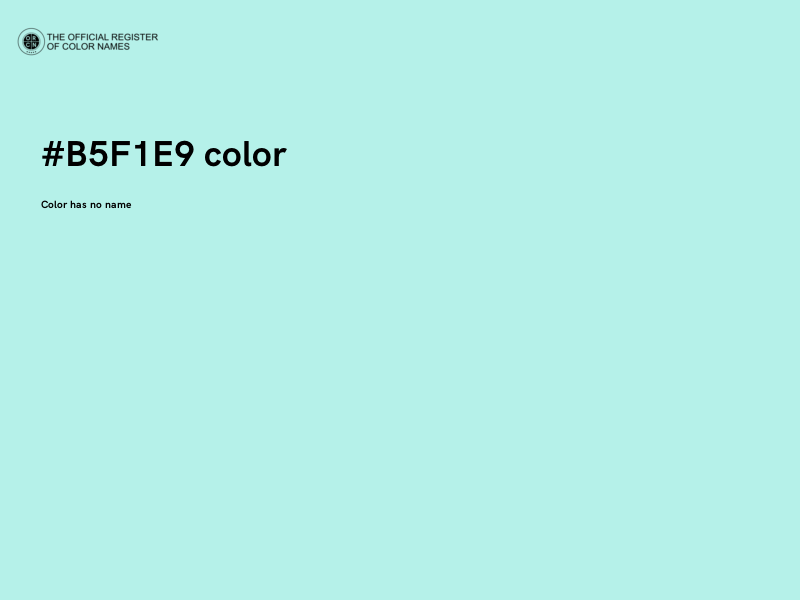 #B5F1E9 color image