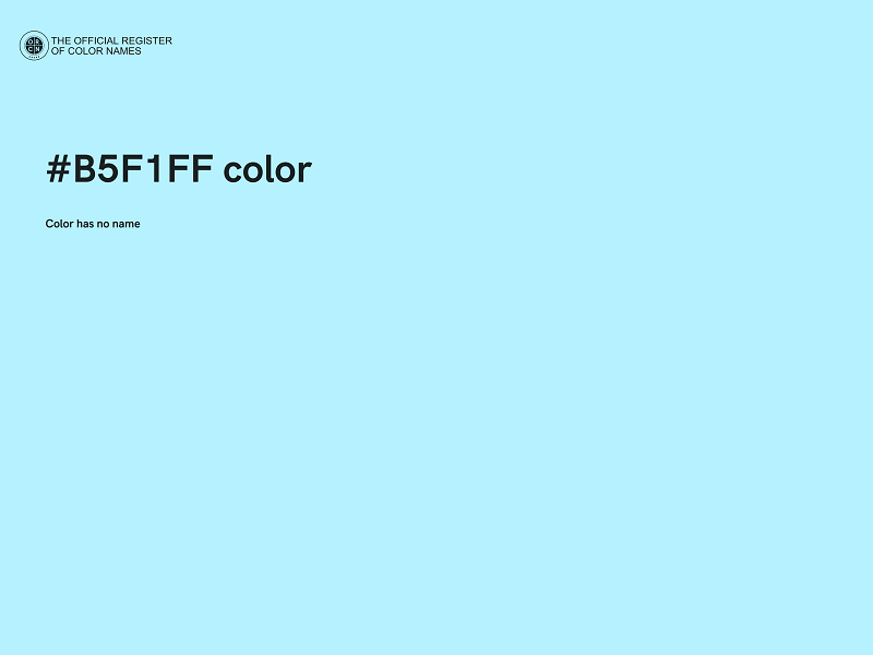 #B5F1FF color image