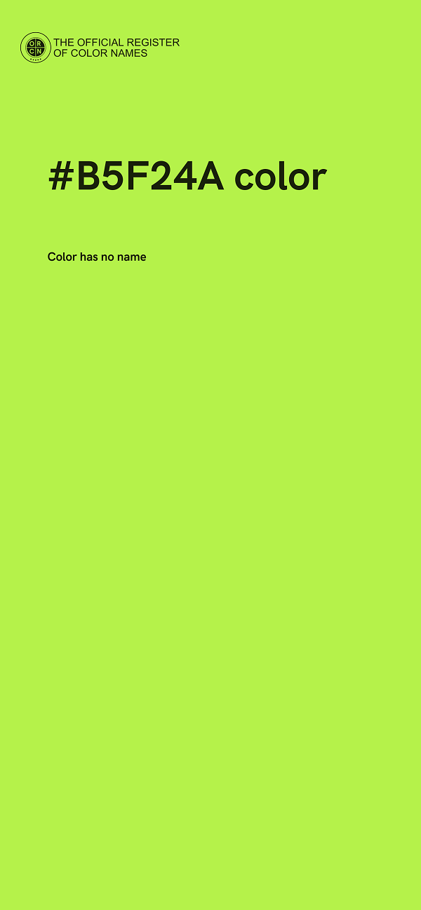 #B5F24A color image