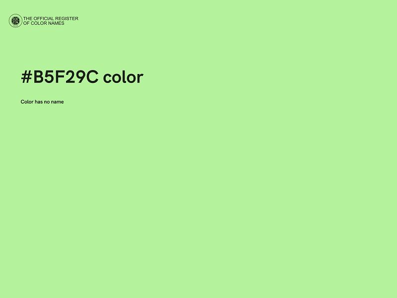 #B5F29C color image