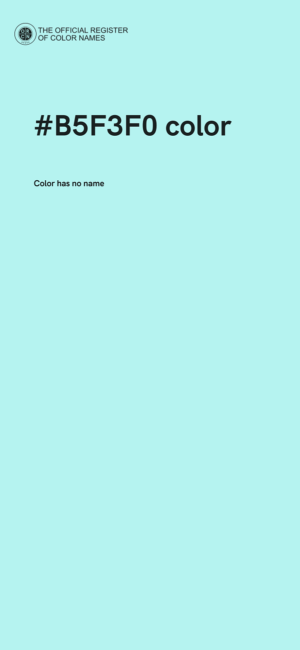 #B5F3F0 color image