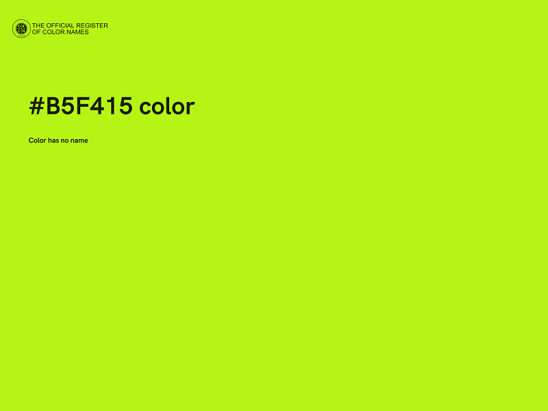 #B5F415 color image