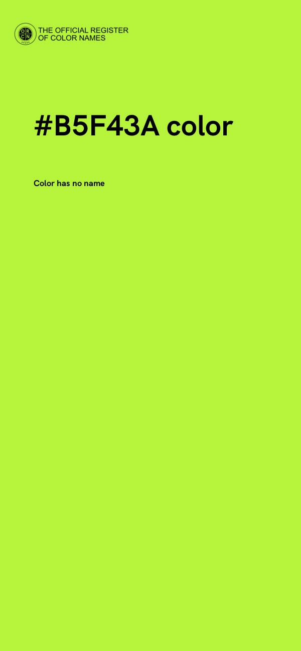 #B5F43A color image