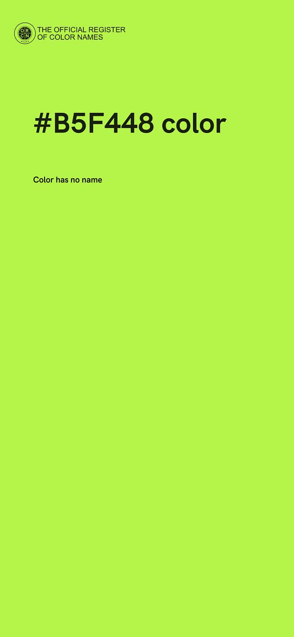 #B5F448 color image