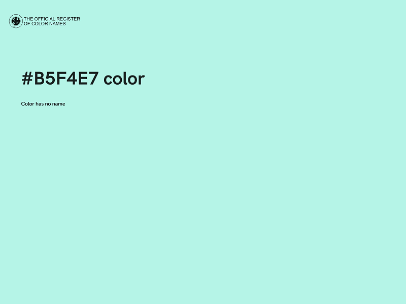 #B5F4E7 color image