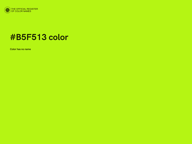 #B5F513 color image