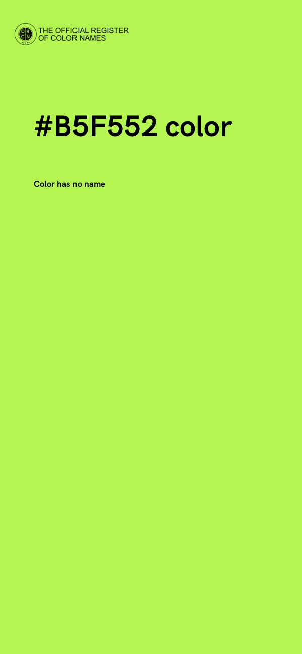 #B5F552 color image