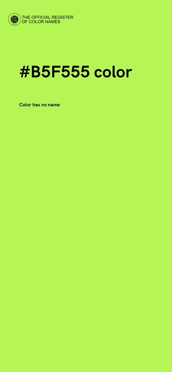 #B5F555 color image