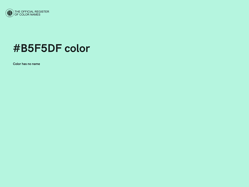 #B5F5DF color image