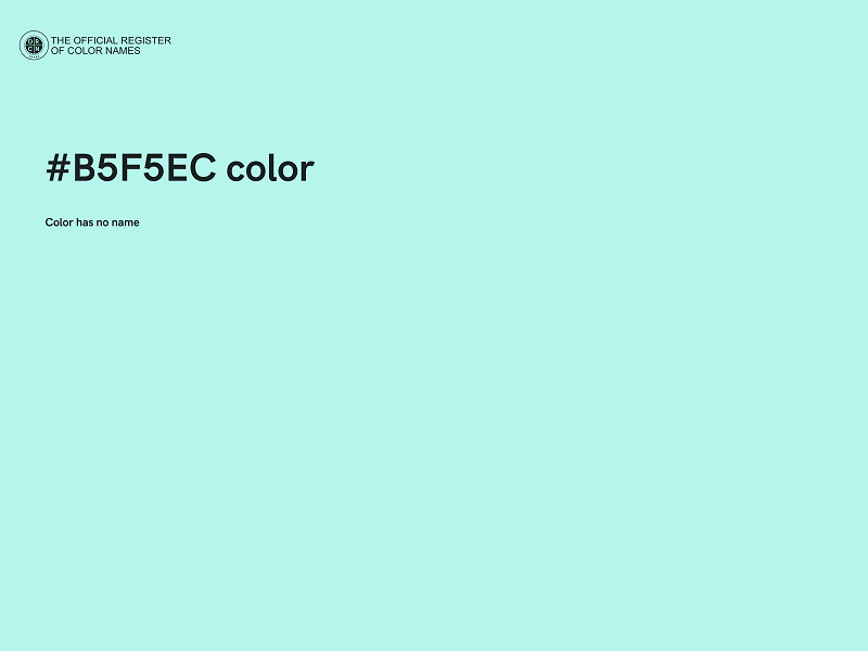 #B5F5EC color image