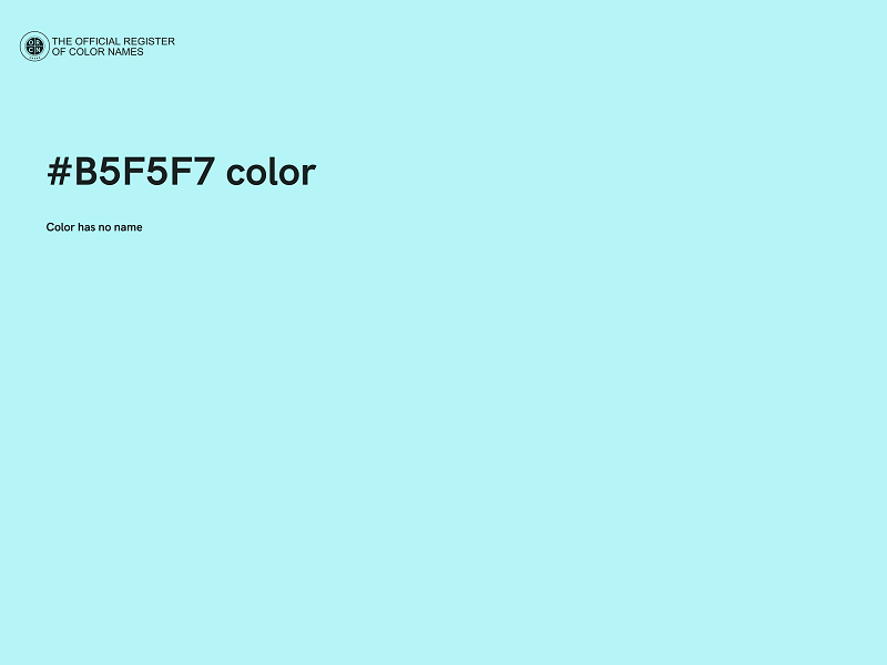 #B5F5F7 color image