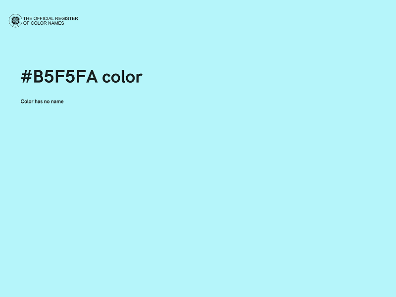 #B5F5FA color image