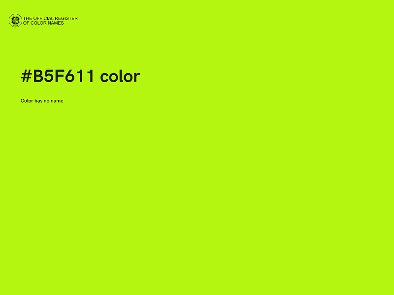 #B5F611 color image