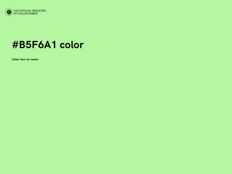 #B5F6A1 color image