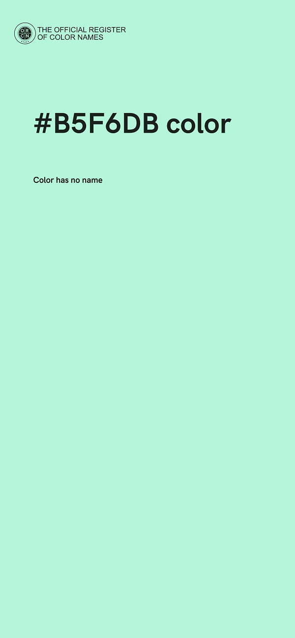 #B5F6DB color image