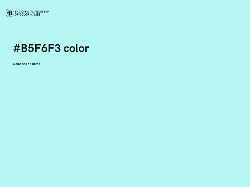 #B5F6F3 color image