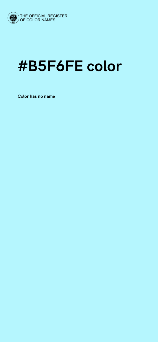 #B5F6FE color image