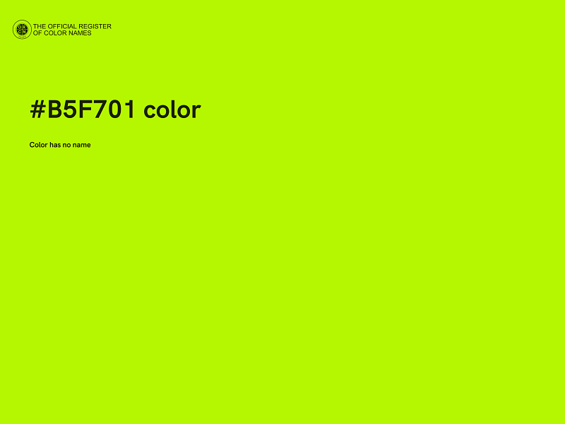 #B5F701 color image