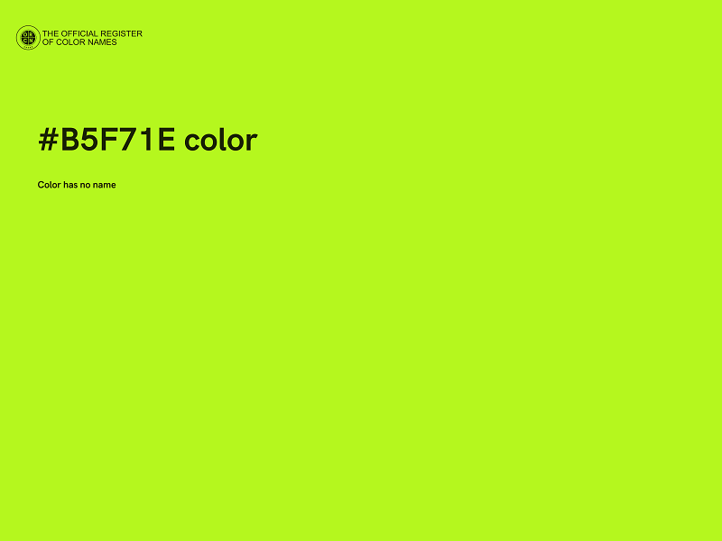 #B5F71E color image