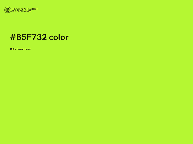 #B5F732 color image