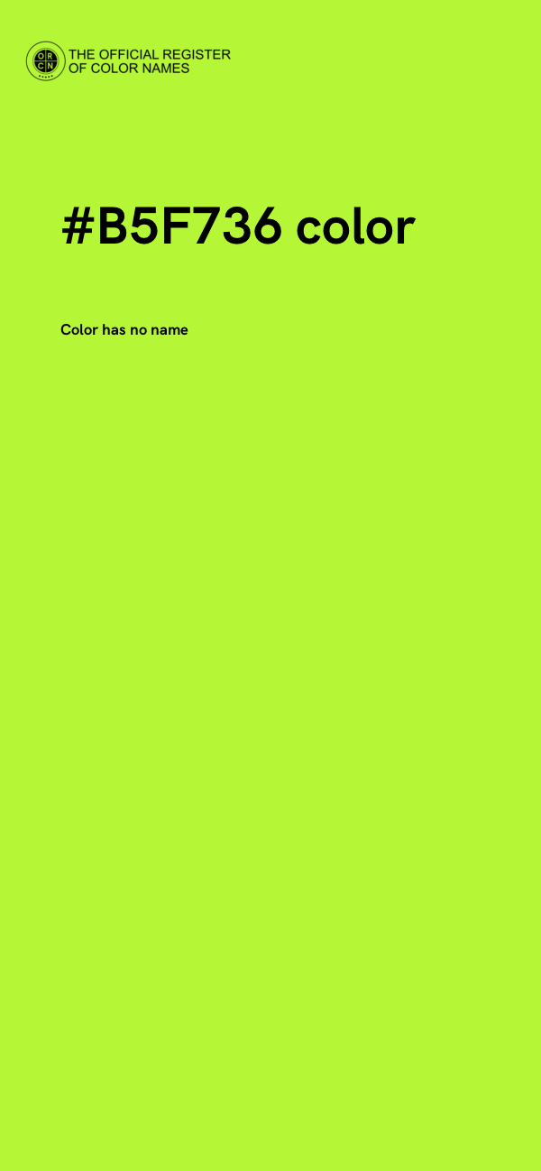 #B5F736 color image