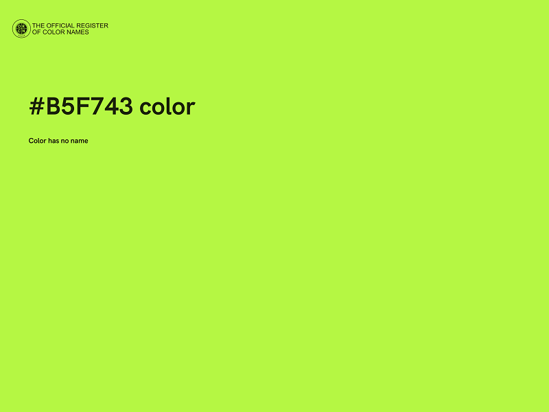 #B5F743 color image