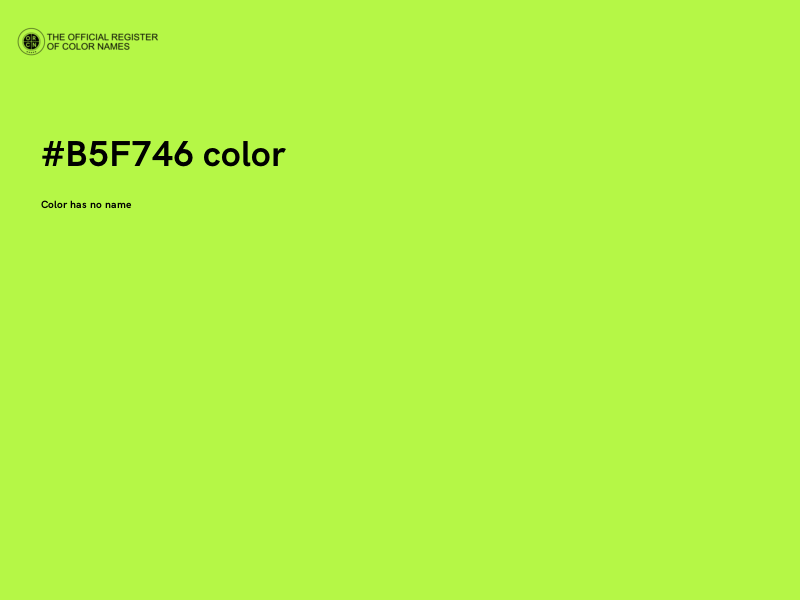 #B5F746 color image