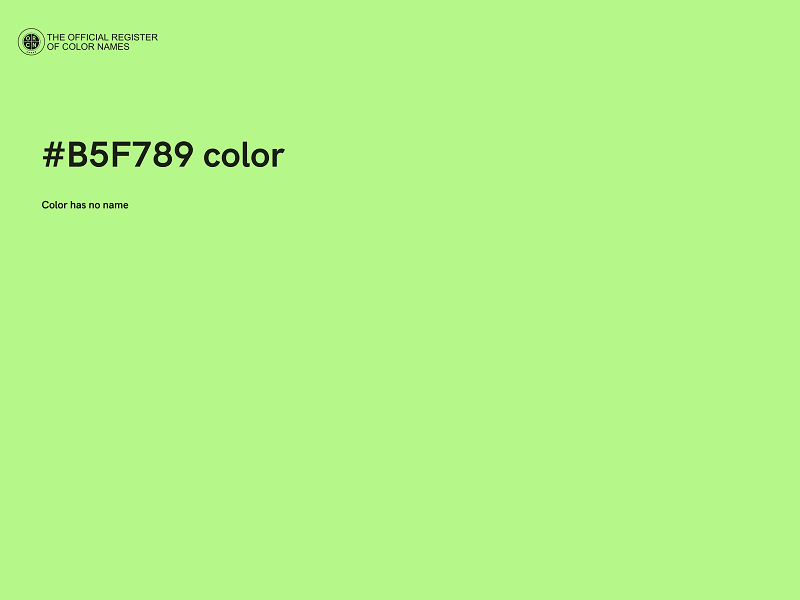 #B5F789 color image