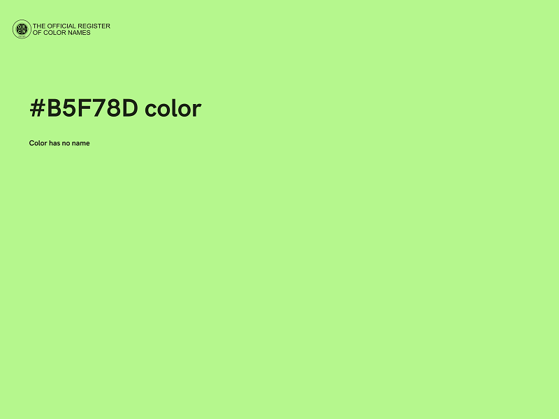 #B5F78D color image