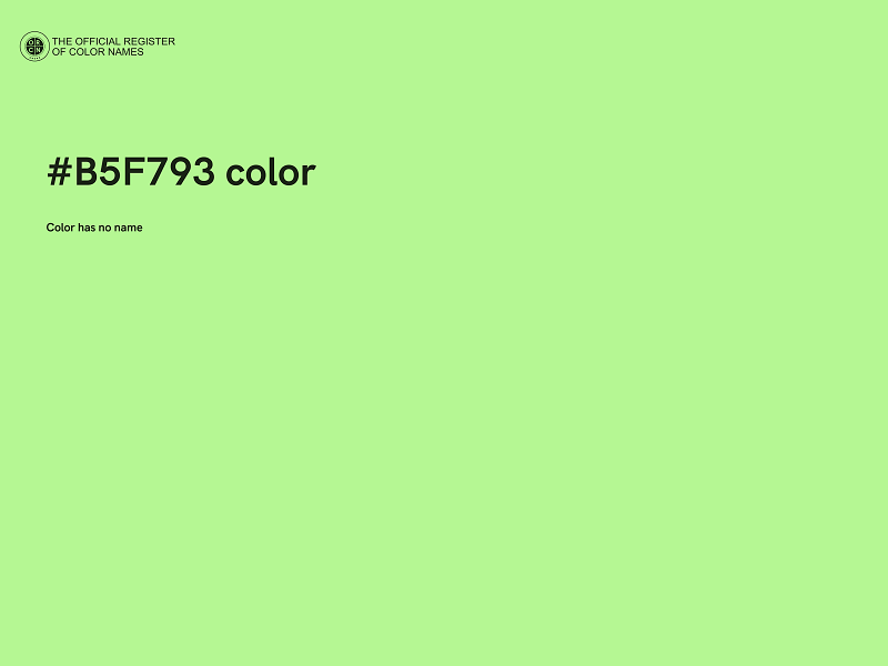 #B5F793 color image