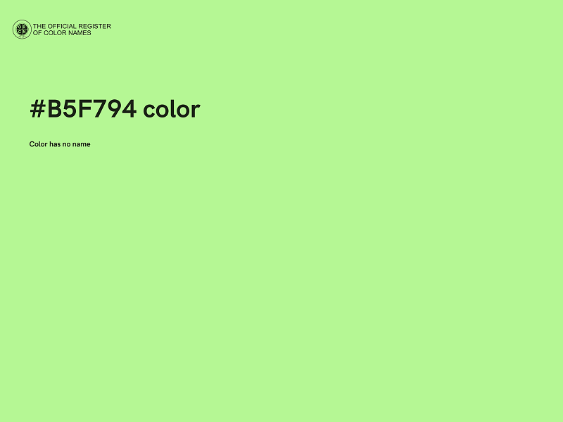 #B5F794 color image