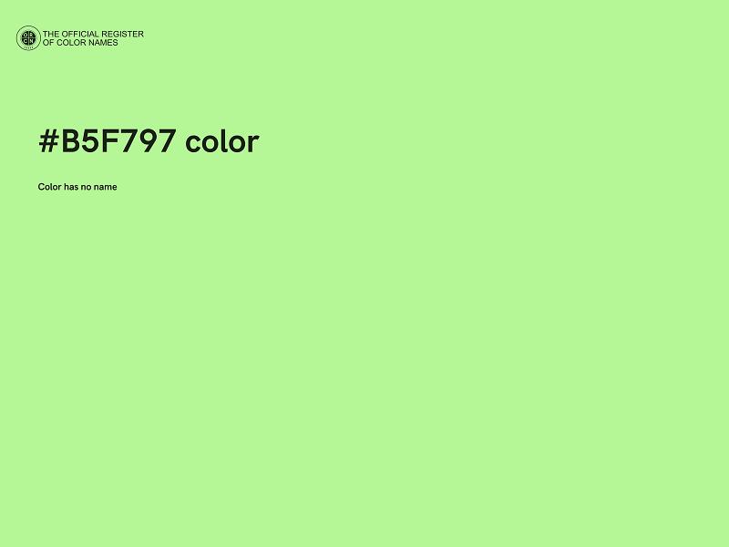 #B5F797 color image