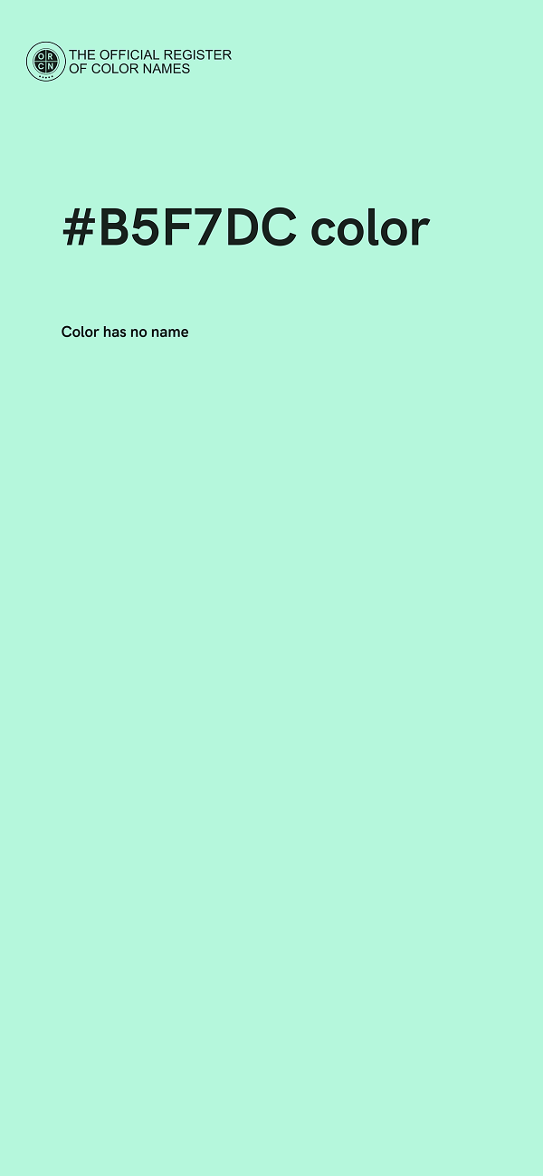 #B5F7DC color image