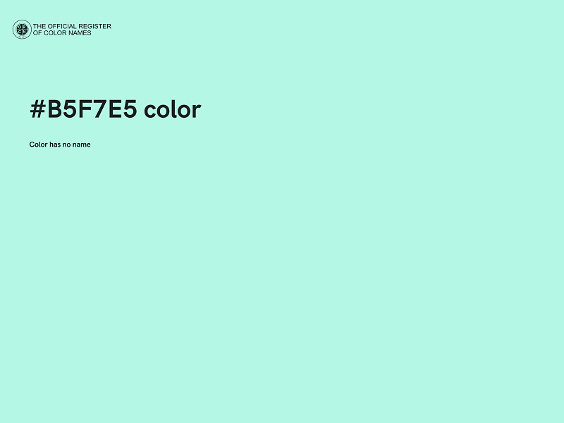 #B5F7E5 color image