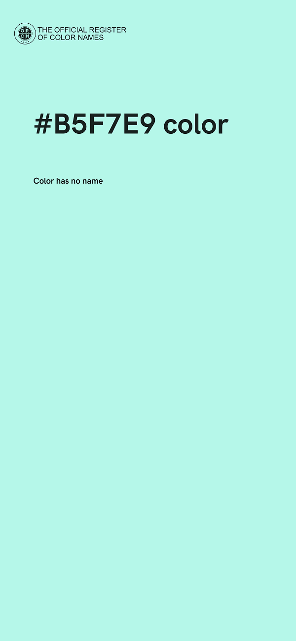 #B5F7E9 color image