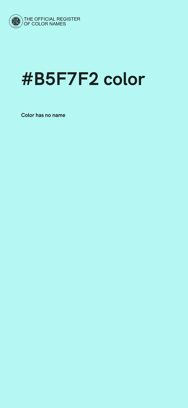 #B5F7F2 color image