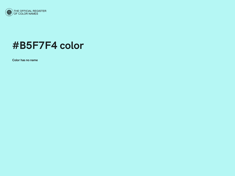 #B5F7F4 color image