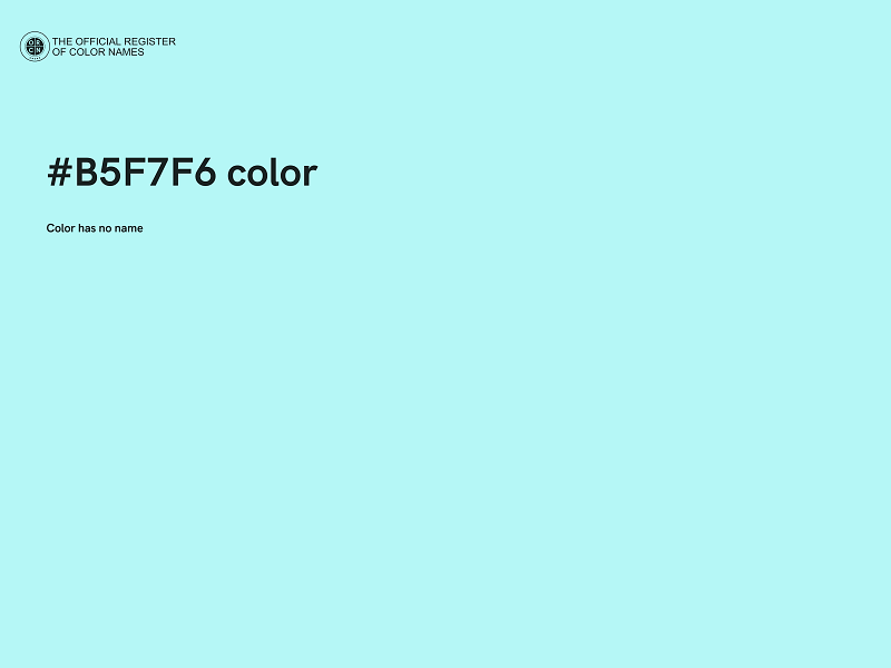 #B5F7F6 color image