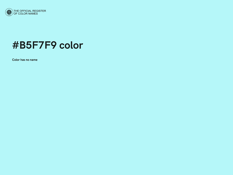 #B5F7F9 color image