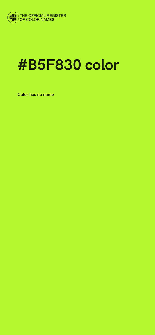#B5F830 color image
