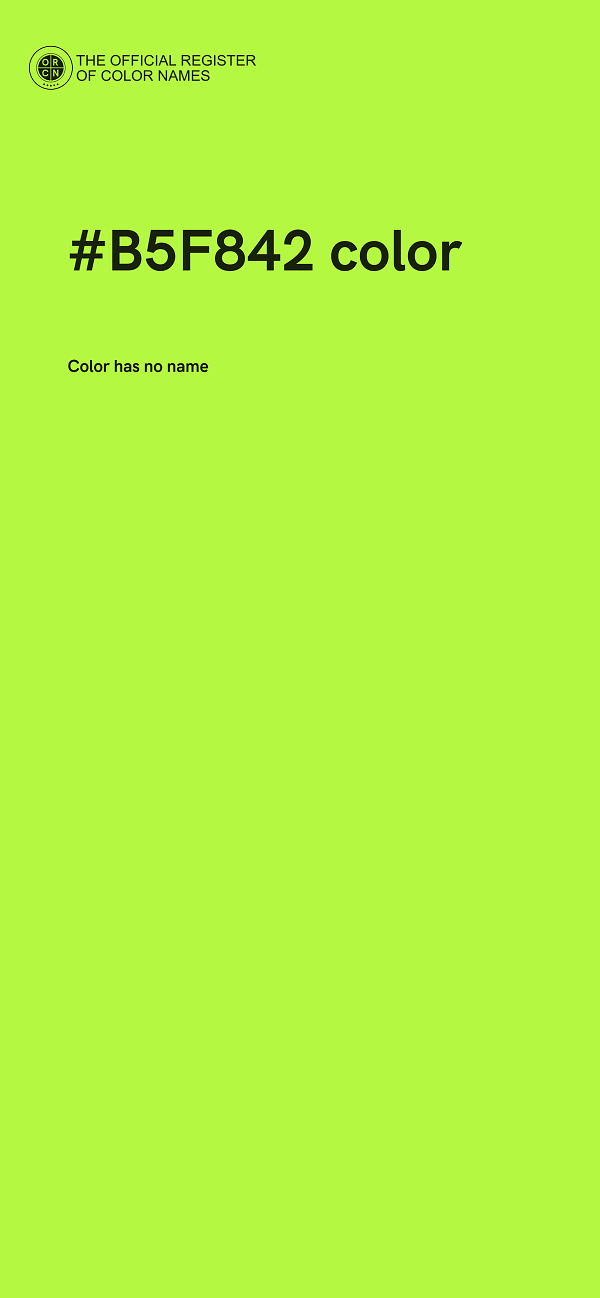 #B5F842 color image