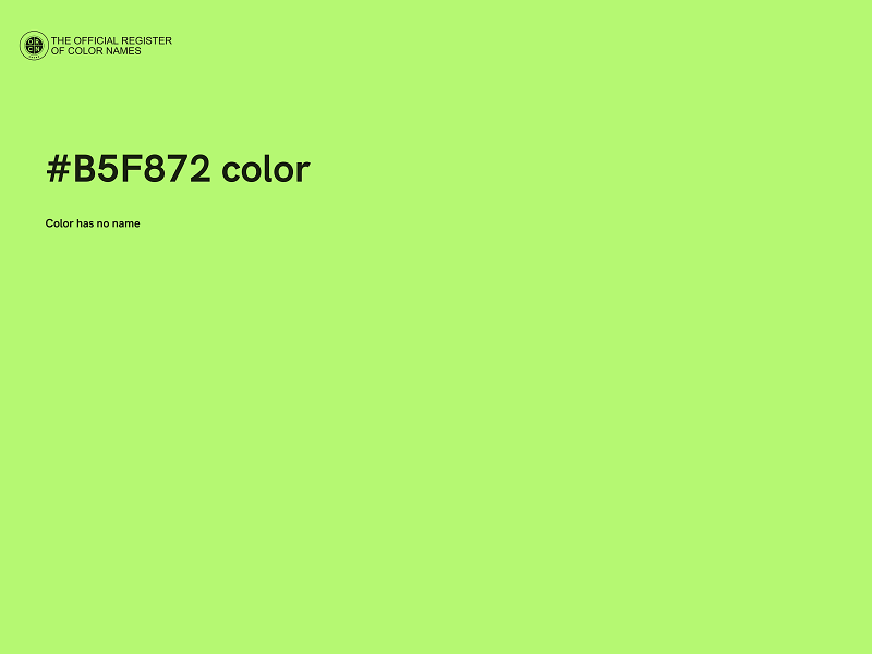 #B5F872 color image