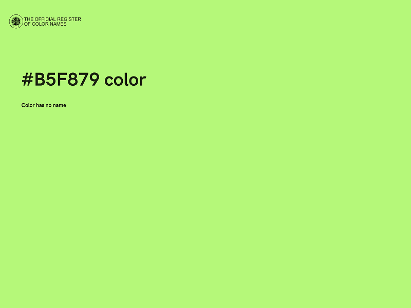 #B5F879 color image